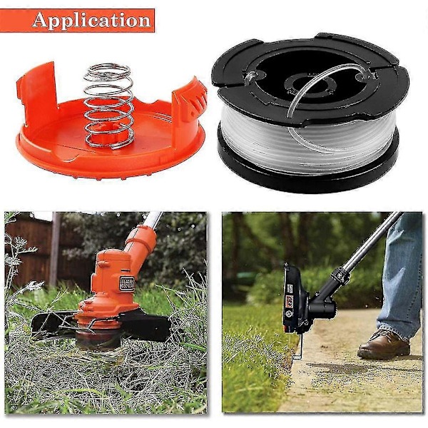Udskiftelige spoler til Black+decker Af-100 trimmerlinje 6 pack