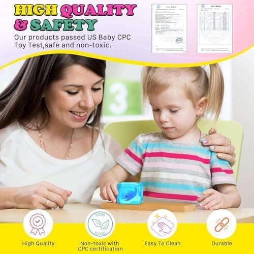 Squishy Fidget Leksaker Stresskub - Klämleksaker Stressbollar för Vuxna Långsamt Stigande Squishies Glöd i Mörkret Socker Sensoriska Leksaker för Barn med Whale