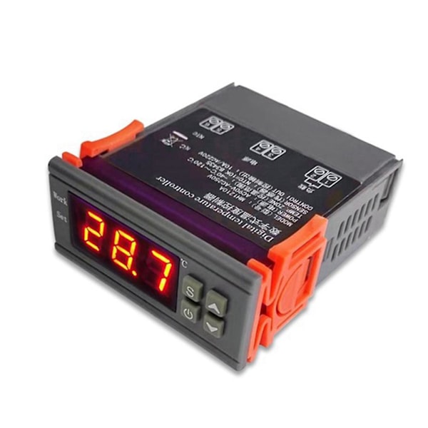 MH1210W Digital Temperaturregulator AC90-250V 10A 220V Termostat med Sensor, Opvarmning