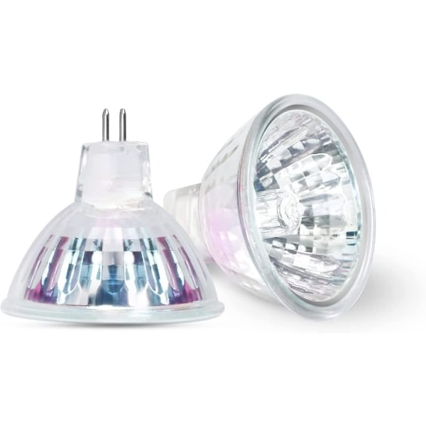 Halogenlampe 35w Gu5.3 2-polet stikkontakt, 12v 3000k varm hvid spotlight 36 strålevinkel 4000 timers levetid Dæmpbar halogenlampe Dichroic -6pak