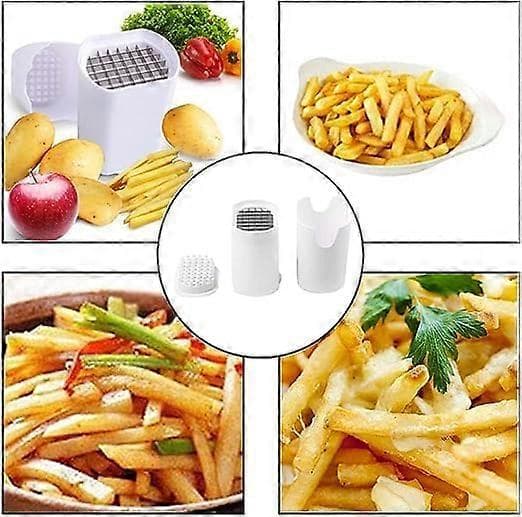 Grønnsakskutter i rustfritt stål, potetkutter, brukervennlig pommes frites-kutter for hjemmekjøkken, multifunksjonell kutter