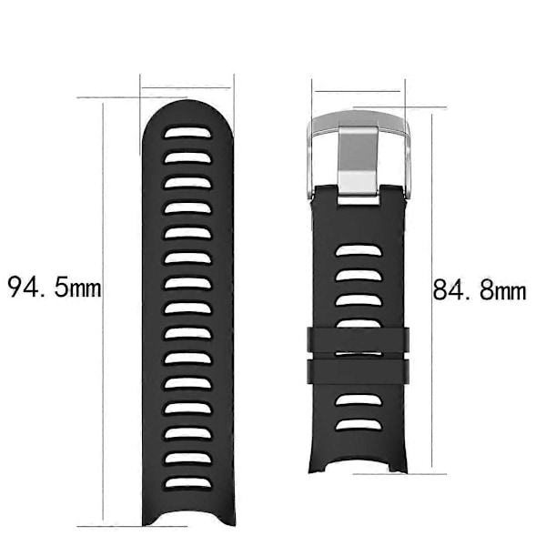 Silikon armbånd for Garmin Forerunner 610 Black