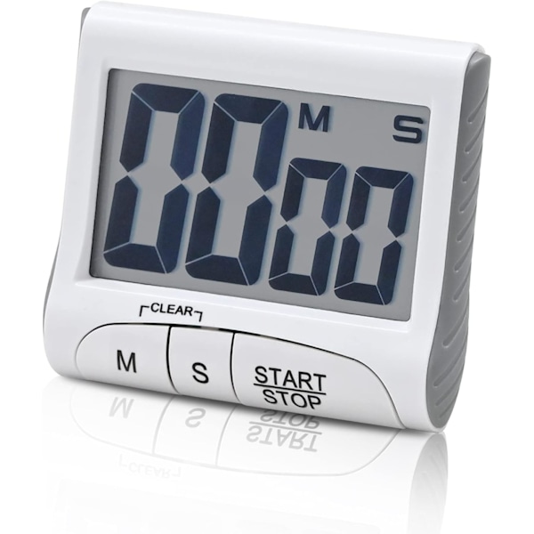 Timer Digital, Countdown Timer Large Screen with Loud LCD Display Multi-Function Kitchen Timer, Small Portable Electronic