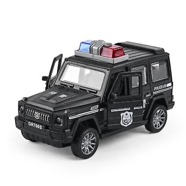 Terrängmodell Jeep Modellleksak Tröghet Offroad Suv Abs Billeksak Batteri Gratis Bilmodell Pojkleksak black 2
