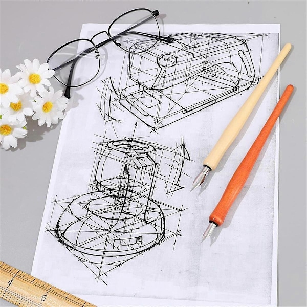 10 kpl Dip Pen -setti Kynänpidike Sarjakuvakynä Kynänkärki Calligraphy Kynänkärjet Puinen Piirustus