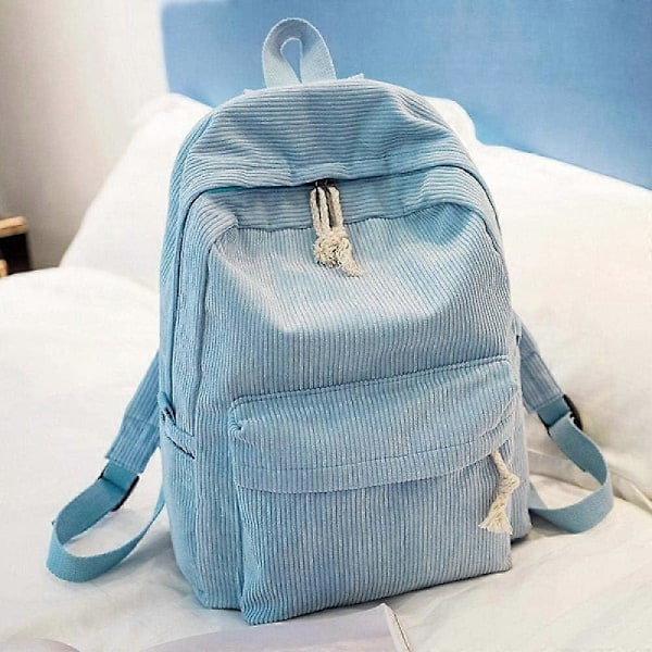 Ryggsäck i mjukt tyg, ryggsäck för kvinnor, manchesterdesign, skolryggsäck för tonårsflickor, randig ryggsäck för kvinnor style185