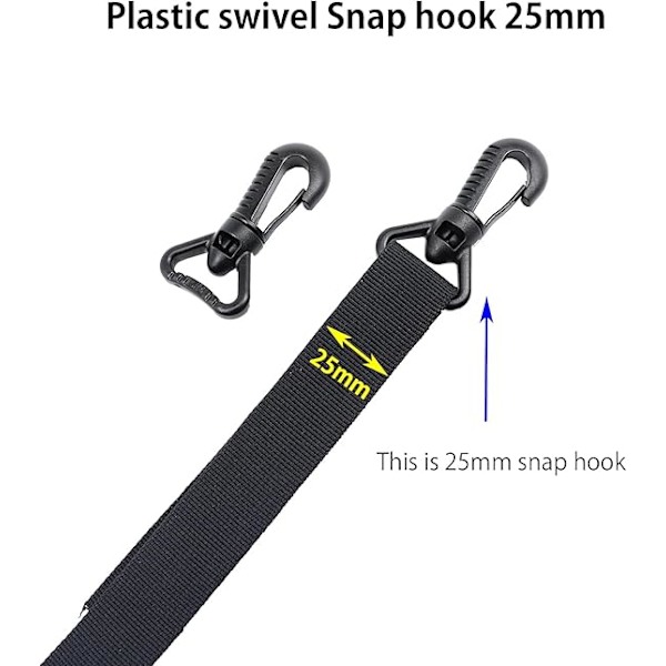 Plast Snap Hooks, Plast Swivel Snaphook Push Gate Clip Rotary Snaphook Rotate Claw Snap Clip Buckle Clasp Hooks för Rem