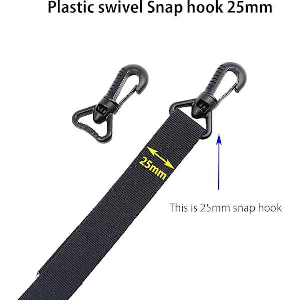 Plastik Snap Hooks, Plastik Swivel Snaphook Push Gate Clip Rotary Snaphook Rotate Claw Snap Clip Spænde Spænde Kroge til Rem