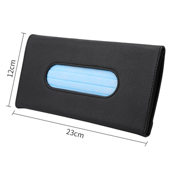 pcs Tissue Paper Holder Car Tissue Box Sun Visor Leather Tissue Paper Car Visor Mask Holder Tissue Paper Case for Car Visor Sunmostar