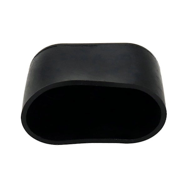 20 st Svarta Möbelfötter Skydd för Bord Stolsben Golvskydd, Oval, Gummi och PVC 25x50mm