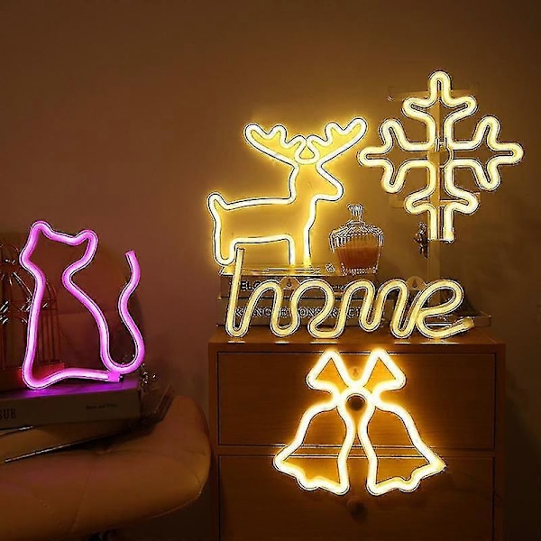 LED Neon Lys Fargerik Regnbue Neon Skilt For Rom Hjemmefest Bryllupsdekorasjon Julegave Neonlampe Coconut Tree