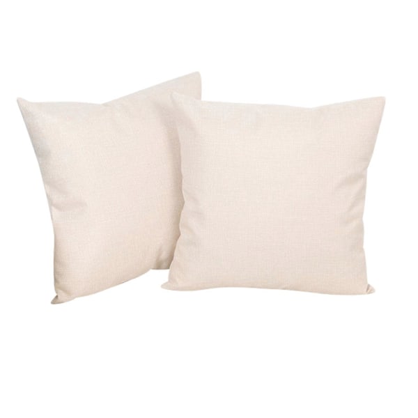 Putevar i lin-look for hjemmet, dekorative, til sofa, soverom, bil, med glidelås Apricot 50*50cm