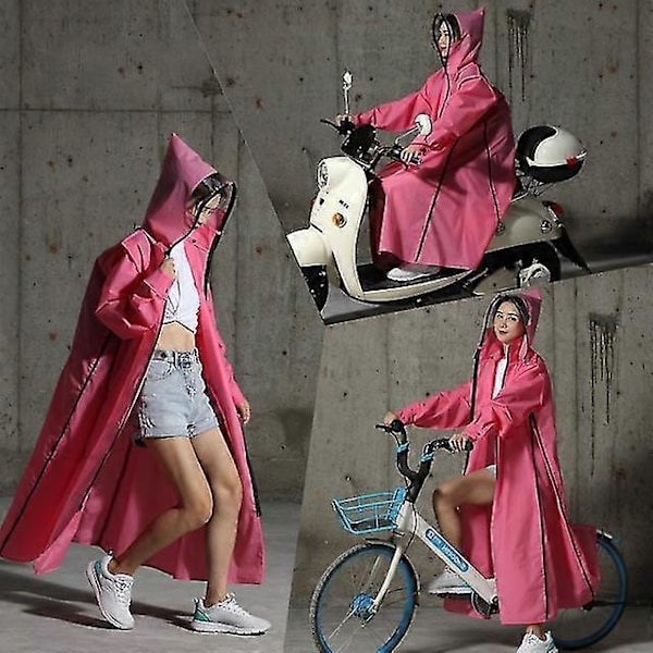 2023 Vespa Regnkläder Herr/Män Dragkedja Huva Poncho Motorcykel Regnkläder Lång Modell Vandring Poncho Miljövänliga Regn Regnkläder sommar-Yvan Red xxL