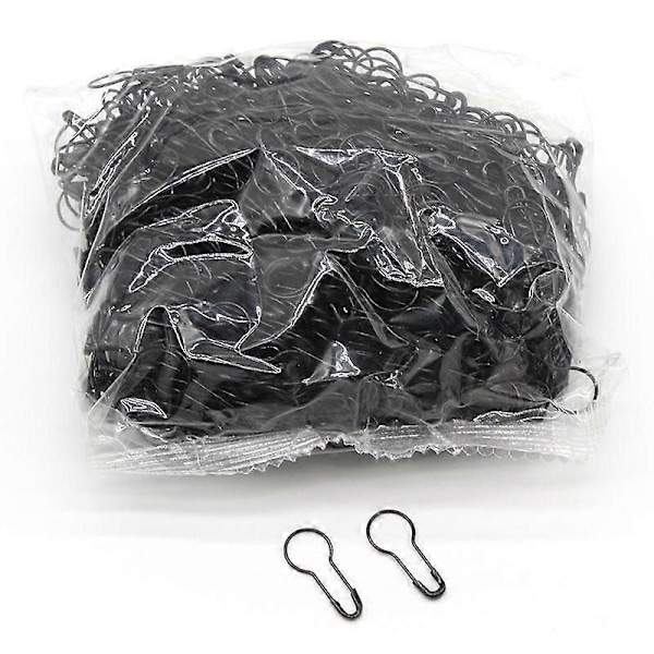 1000 kpl Vaatetikkujen Nastat Lamppunastat Metalli Kurpitsanastat DIY Koti Tarvikkeet Turvanastat Lamppunastat Black B