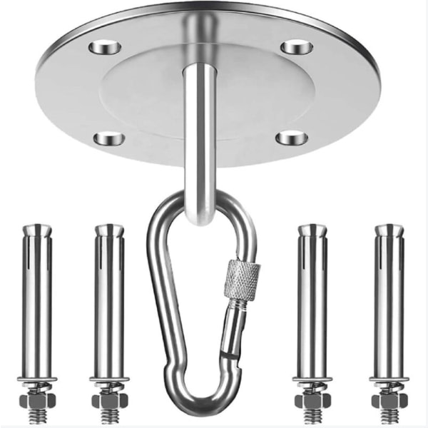 Stainless steel ceiling hook, load up to 400 kg, perfect for ceiling mounting of punching bags or hanging seats