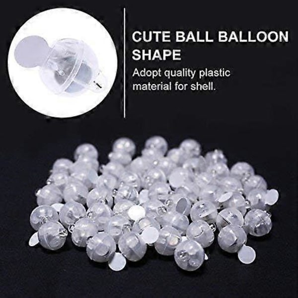 100 stk./lot LED Rund Ballonlampe Flash Kuglelampe til Julefest Hjemmedekoration