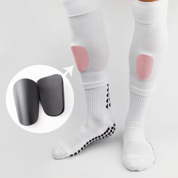 2 pairs of Mini Pro soccer shin guards - unisex anti-slip soccer shin guards - Professional and beginner friendly - for soccer and running!