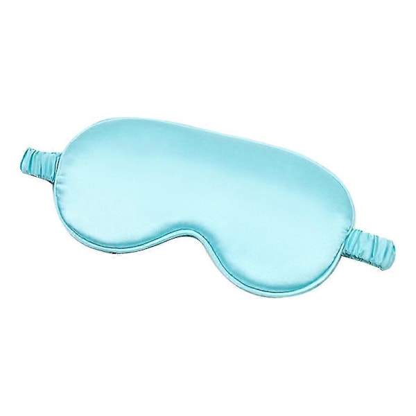 Unisex Sovemaske Blokerer Lys Silke Hvile Afslapning Søvnhjælp Maske Blindfold Lake Blue