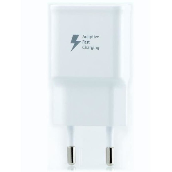 Samsung Galaxy S6 Charger Fast Charge Afc 2a Hvit + 1,5 M Usb-micro Usb-kabel