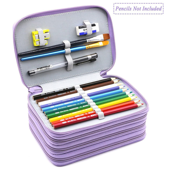 72-compartment Pencil Organizer Storage 4-layer pencil bag with large capacity