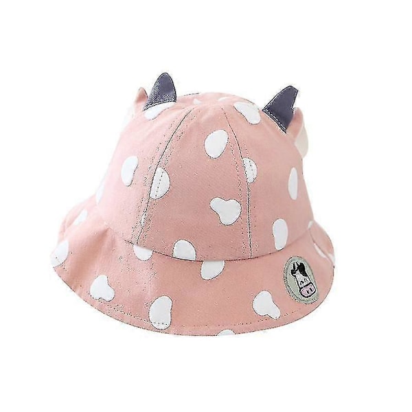 Aurinkohattu taaperoille UPF 50+ aurinkosuojalla pink 45-48cm