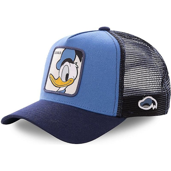 Anime Tecknat Mickey Donald Duck Snapback Bomulls Baseball Keps Blue Donald