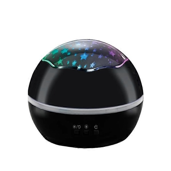 Lille Kugle USB Roterende Stjernehimmel Ocean Projektor Natlampe Black