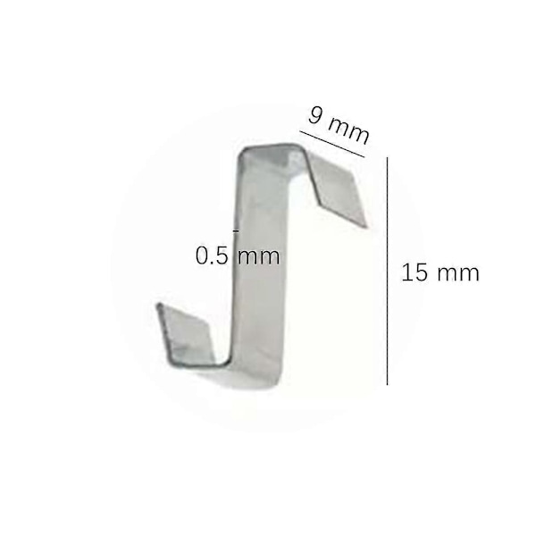 Ruostumattomasta teräksestä valmistettu lanka kasvihuone puutarha lasitus W lanka lasin kiinnityskoukut Z(25pcs)
