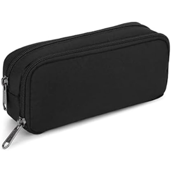 Pennal for elever jenter gutter stor kapasitet voksen penn maker pennal kontor arrangør enkel holdbar multifunksjonell Balck