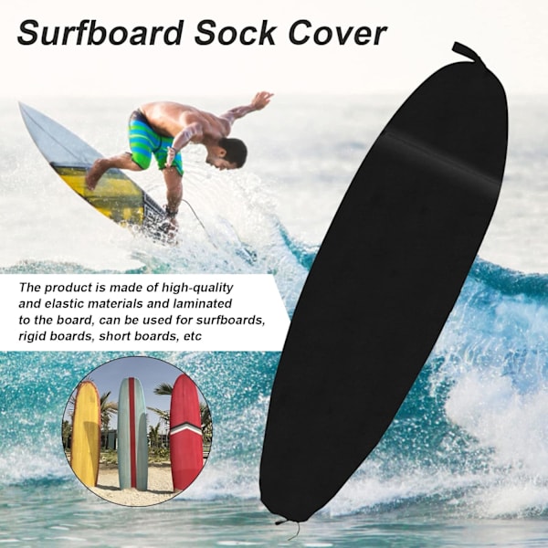 Surfboard Socks Cover, Surfboard Storage Cover, Surf Board Travel Bag Bag Cover för Skimboard för bra regnskyddseffekt 230x50cm