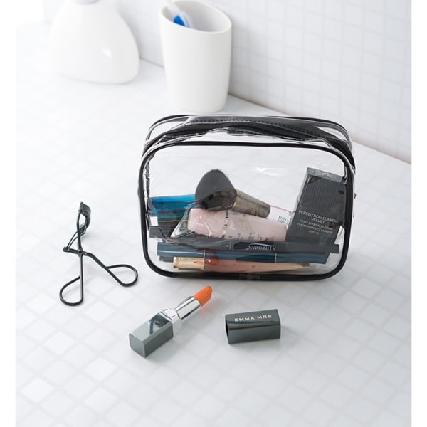 3-pak Gennemsigtig Transparent Toilettaske Make-up taske transparent