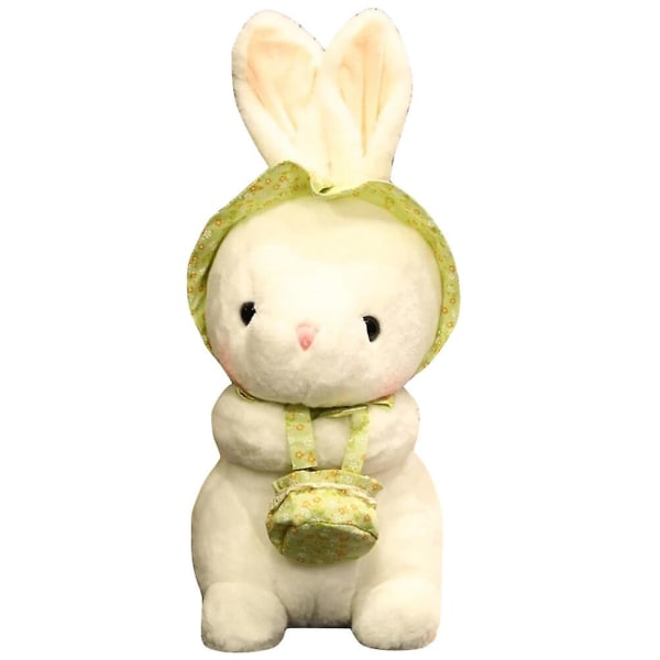 Kanin plysj kosedyr kanin leke liten myk kanin leke tegneserie kanin leke kanin sove leke Green 28X20X12CM