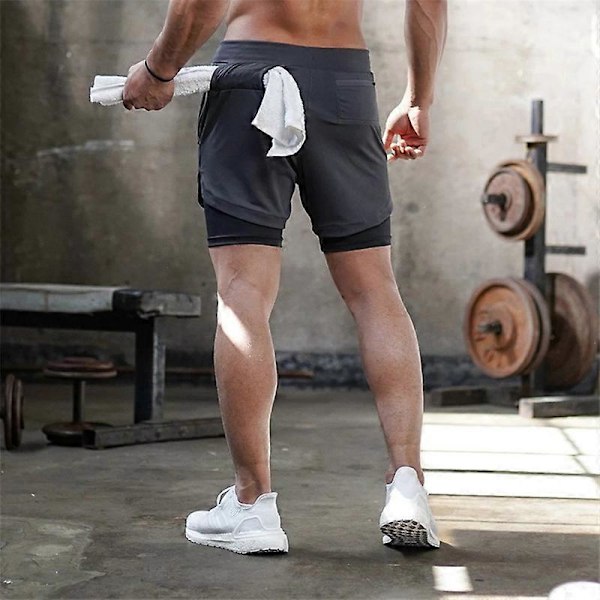 Løpeshorts for menn, sportsshorts for menn Army green M