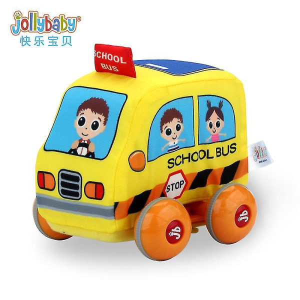 Baby Plys Legetøj Bil Plys Legetøj Vibrerende Baby Plys Legetøj School Bus