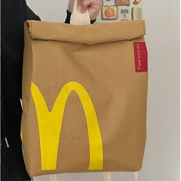 McDonalds ryggsäck med tryckt mönster för resor