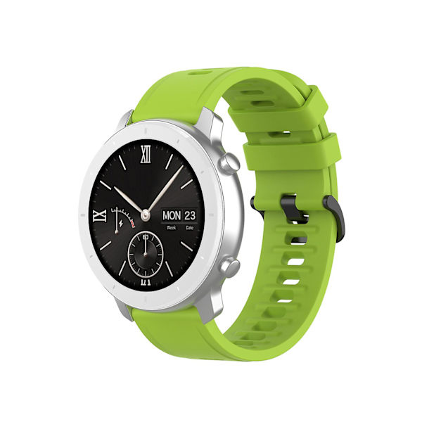 Armband i Mjuk Silikon 20/22mm Smartwatch Rem Ersättningsarmband Tillbehör för Amazfit Gtr 2e/gts 2e/bip/bip U Light Purple 20 mm