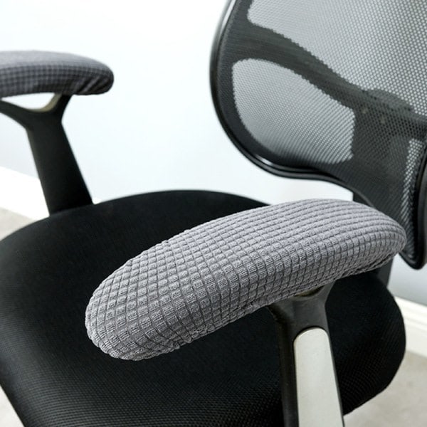 Armlenestopp for kontorstol, fleksible puter Gray