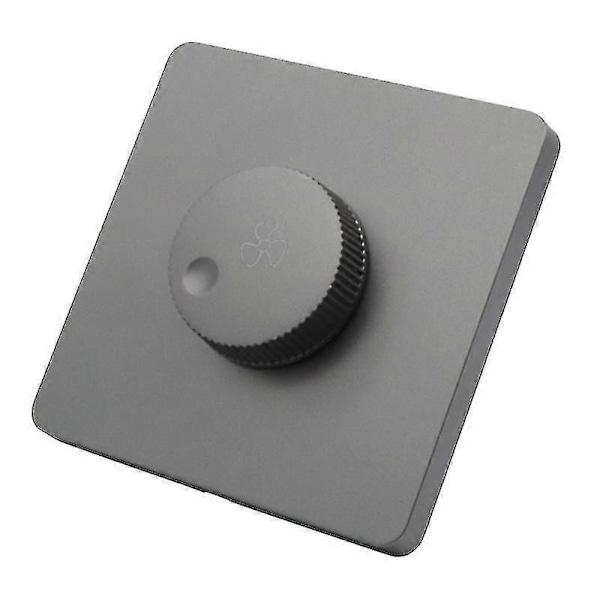 220V Loftventilator Hastighedsstyring Kontaktvæg Knappen Dæmperkontakt Trinløs Hastighed Gray