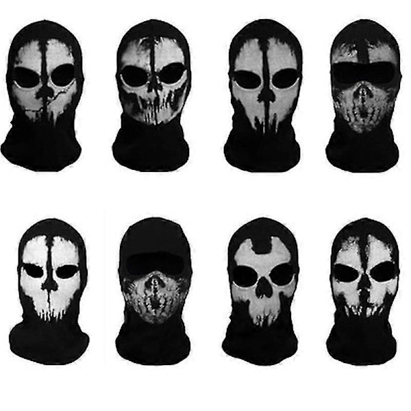 Sort Maske Balaclava Huer Hatte Mænd Spøgelse Kranie Hel Ansigt Varm Maske Hætte Hue Ggorros Hombre Casquette Bbalaclava M