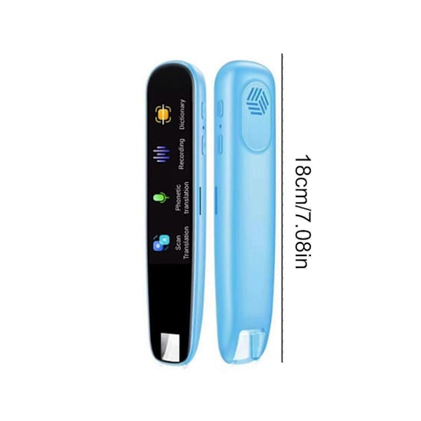 Scan Reader Pen, Smart Scan Översättnings Penna Textläsning Penna 116 Röstspråk Översättningsenhet, 50% Erbjudande Blue