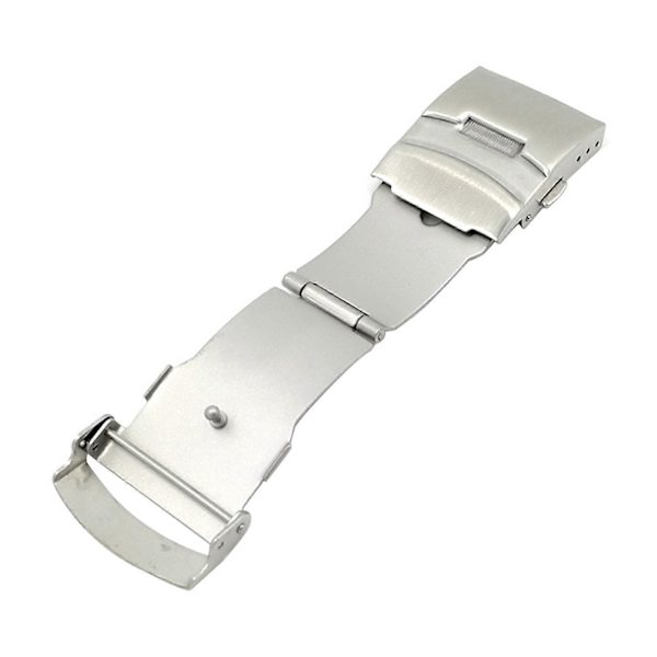 Kellon Solki Universaali Tuplalukko Ruostumattomasta Teräksestä Valmistettu Kellon Turvalukko Kellosepälle Black 20mm