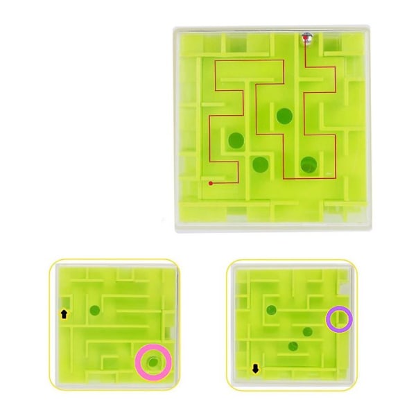 4-delt lommebok Maze Puzzle gaveeske