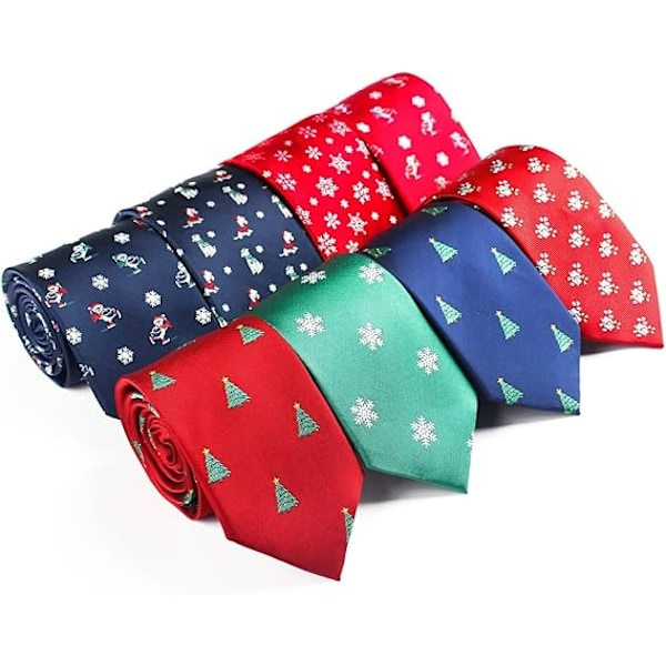 Herrar Slips Julmönster Fest Slips Semester Slips Julgran Snöflinga Mönster Slips,H