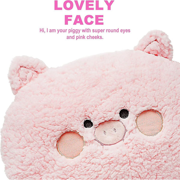 Sika-Plush-tyyny, Super Pehmeä Sika-Täytetty Eläin, Ihastuttava Plush-Sika Halaukseen Tyyny Lapsille