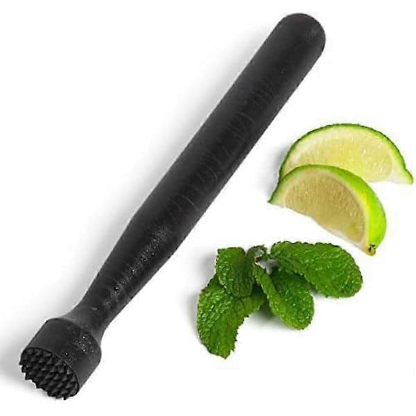 Svart Plast Muddler, Cocktail Muddler, Bar Muddler, Drink Muddler, Muddling Stick - Perfekt för att Göra Mojito Cocktails