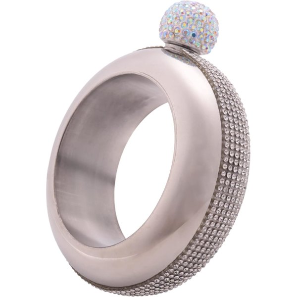 Rostfritt stål armband flaskor bärbar vin whisky höftkolv flagon dricksflaska kök vinbehållare, silver
