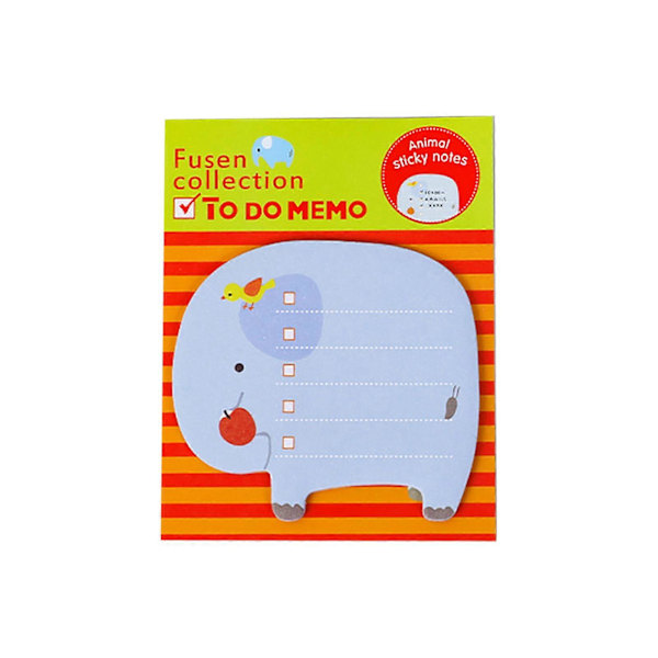 Luovat Tarrat Liimapaperit Eläimet Posted It Pads Piirretty Muistiinpanopaperit Esikoululaisille Elephant