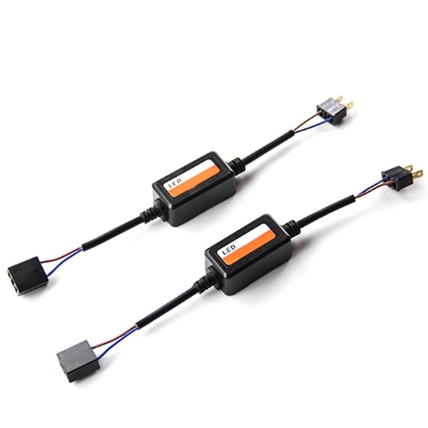 Pack H7 Automotive Last Resistor Error Eliminator Led Decoder Canbus Trådlös Ljusadapter