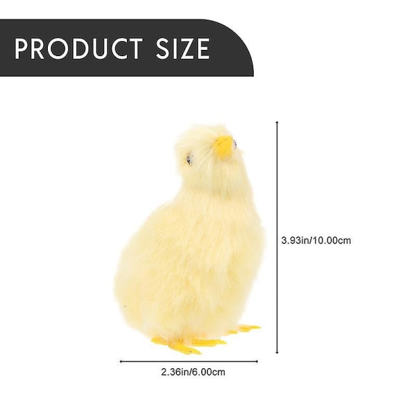 4 kpl Pehmo Chick Decor