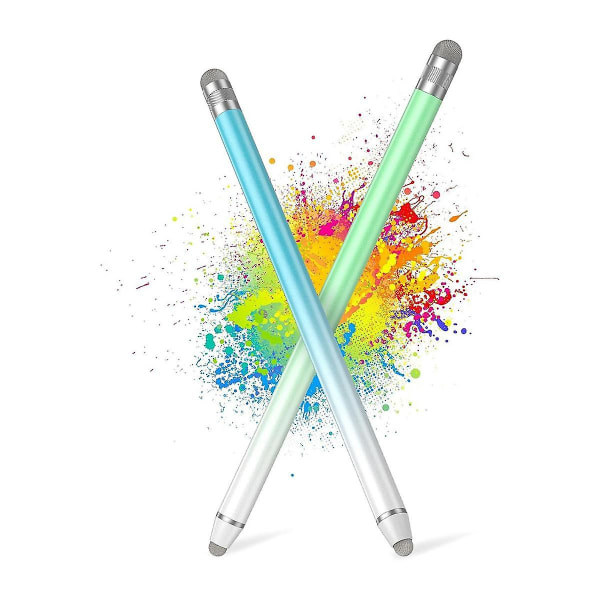 2 stk Universelle Stylus Touch-penner, Høy Sensitivitet Fibertupper, Passer for / Tablet og Alle Berøringsskjermer - a (FMY)